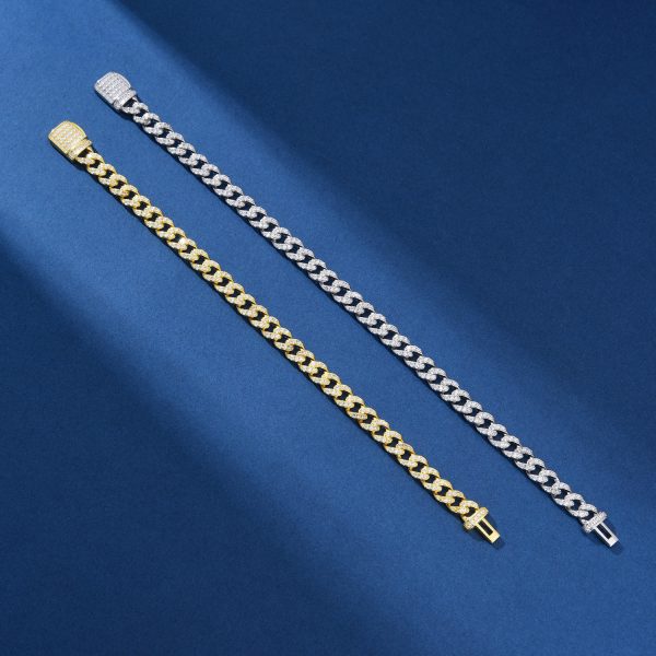 925 STERLING SILVER MOISSANITE CUBAN CHAIN - 图片 4