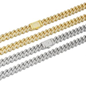 8mm s925sliver Moissanite Miami chain