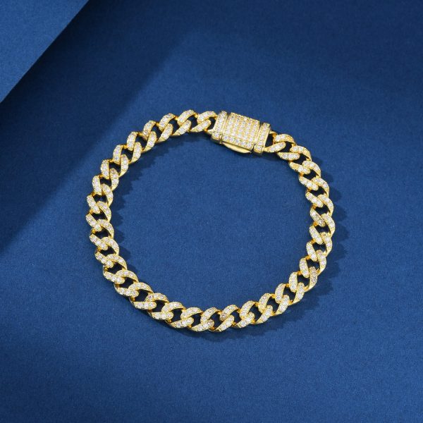 925 STERLING SILVER MOISSANITE CUBAN CHAIN - 图片 3