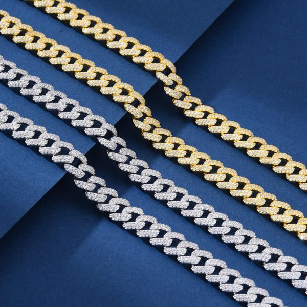 8mm s925sliver Moissanite Miami chain - 图片 3